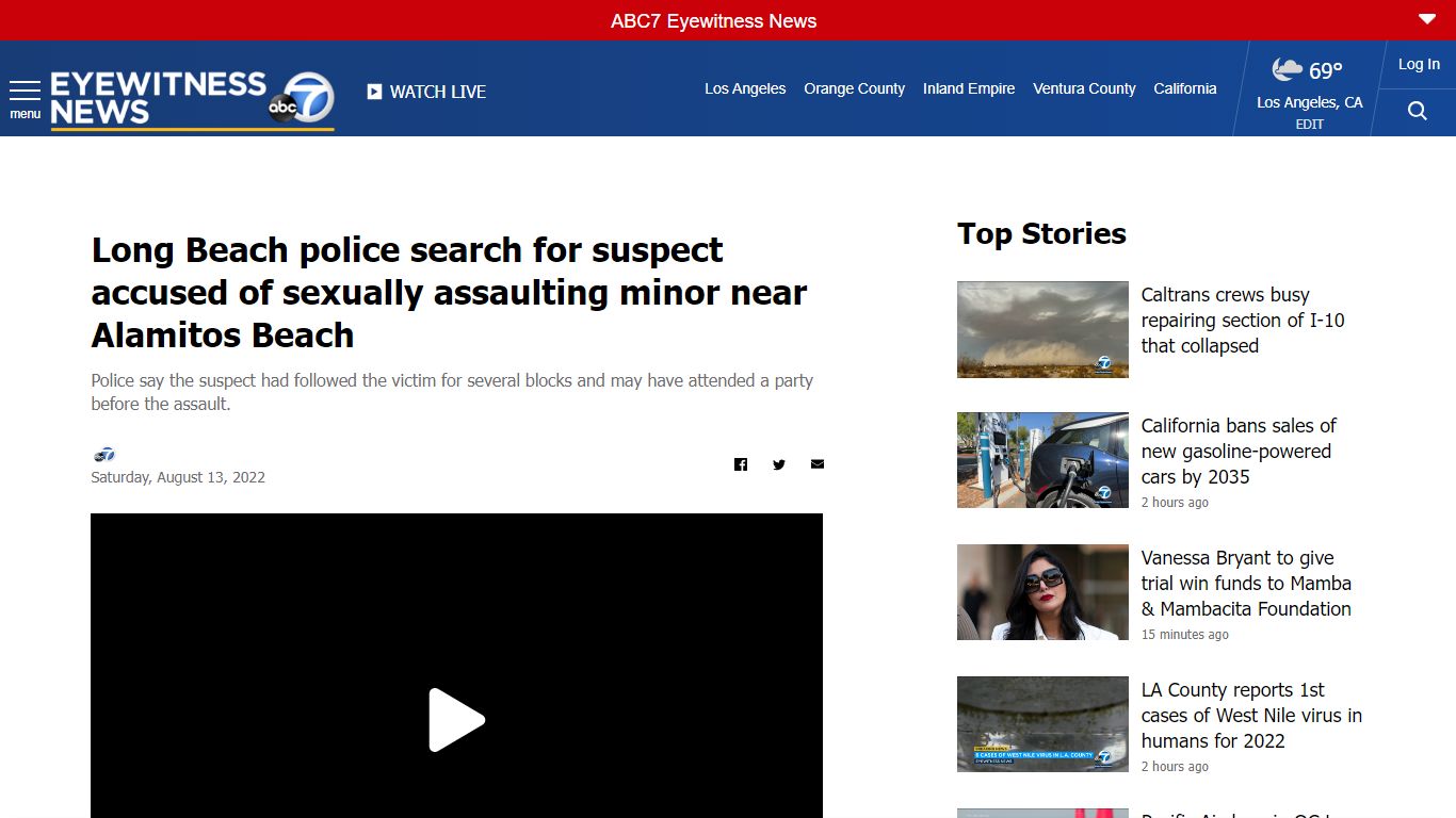 Long Beach police search for suspect accused of sexually assaulting ...